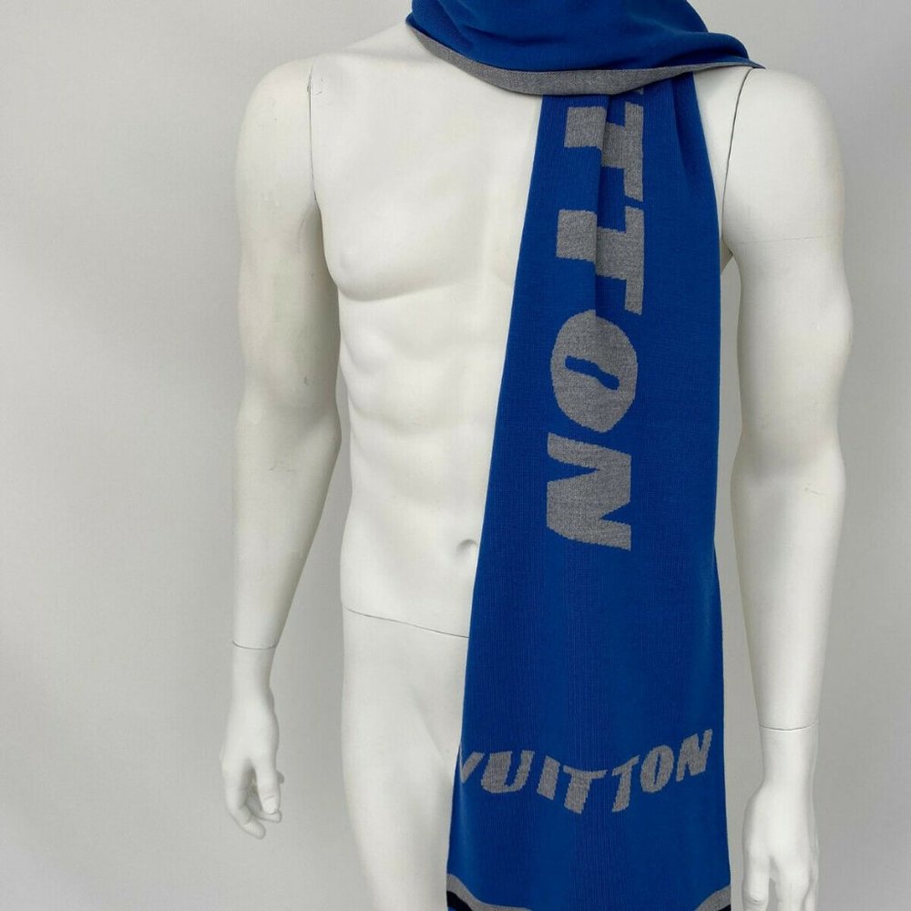 New Authentic Louis Vuitton 100% Wool LV Forward Scarf M73418 - Picture 10 of 12
